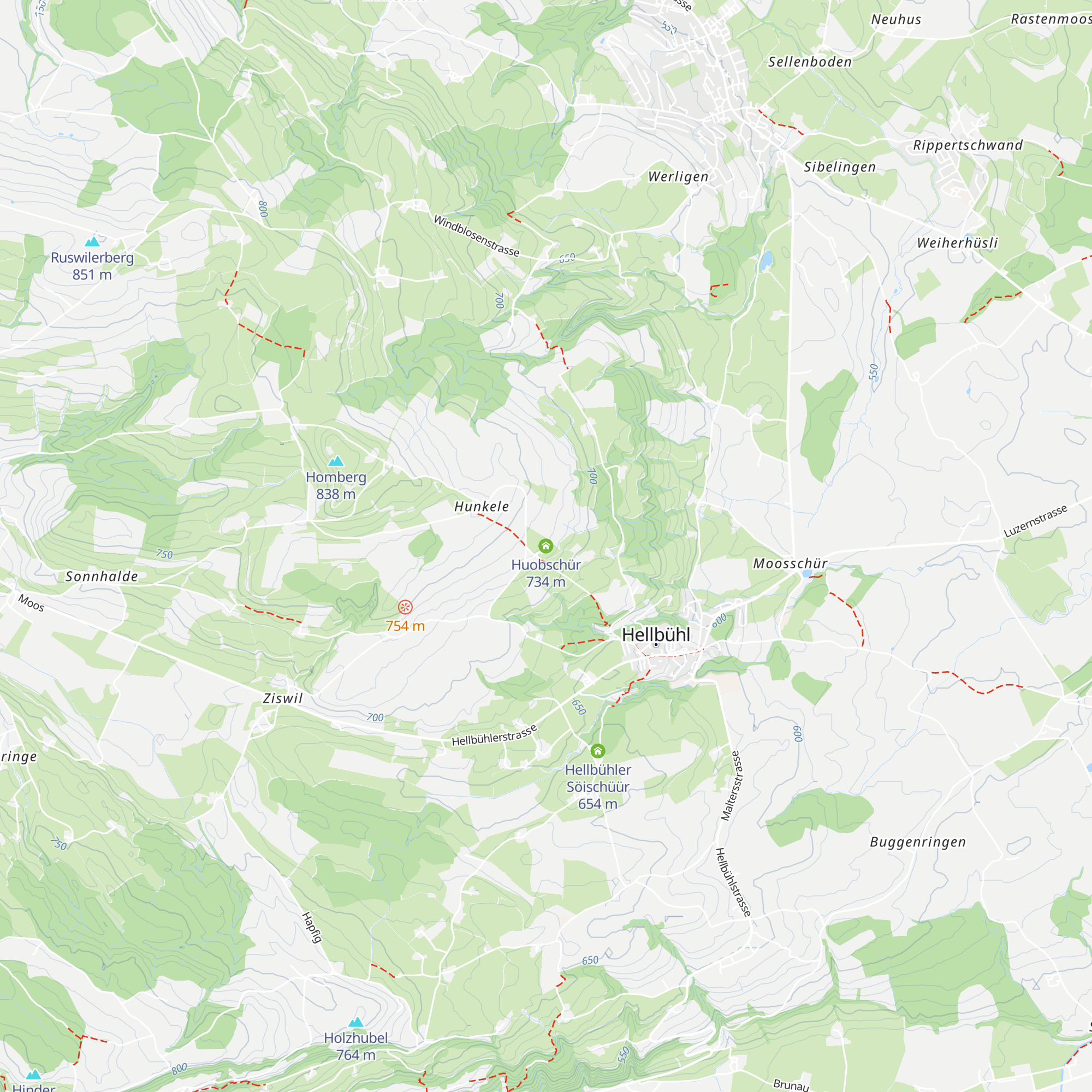 Huobschür map