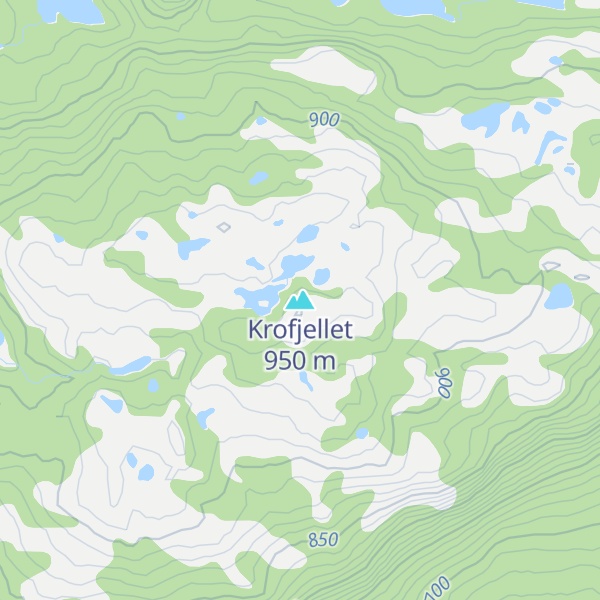 Map of Krofjellet