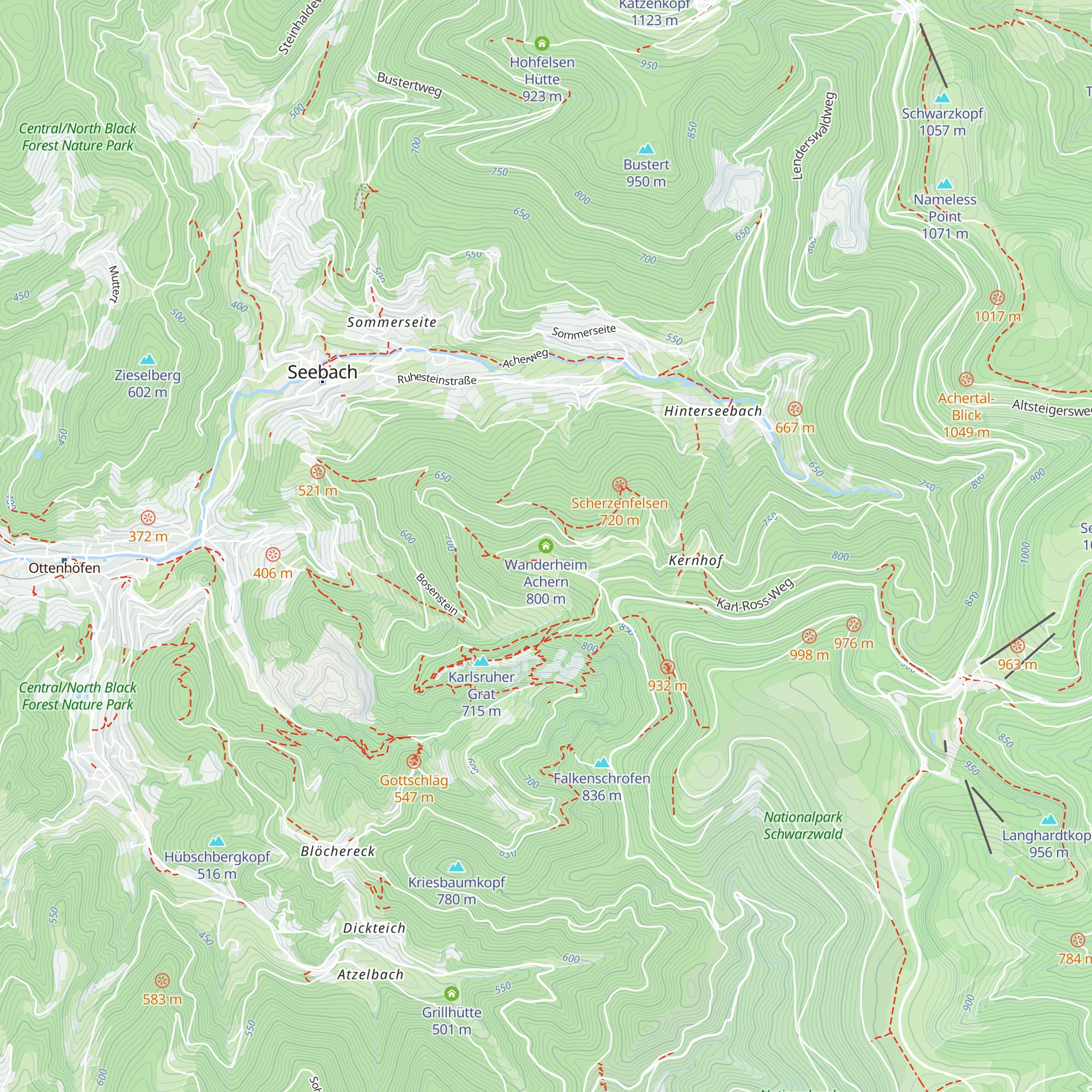 Wanderheim Achern map