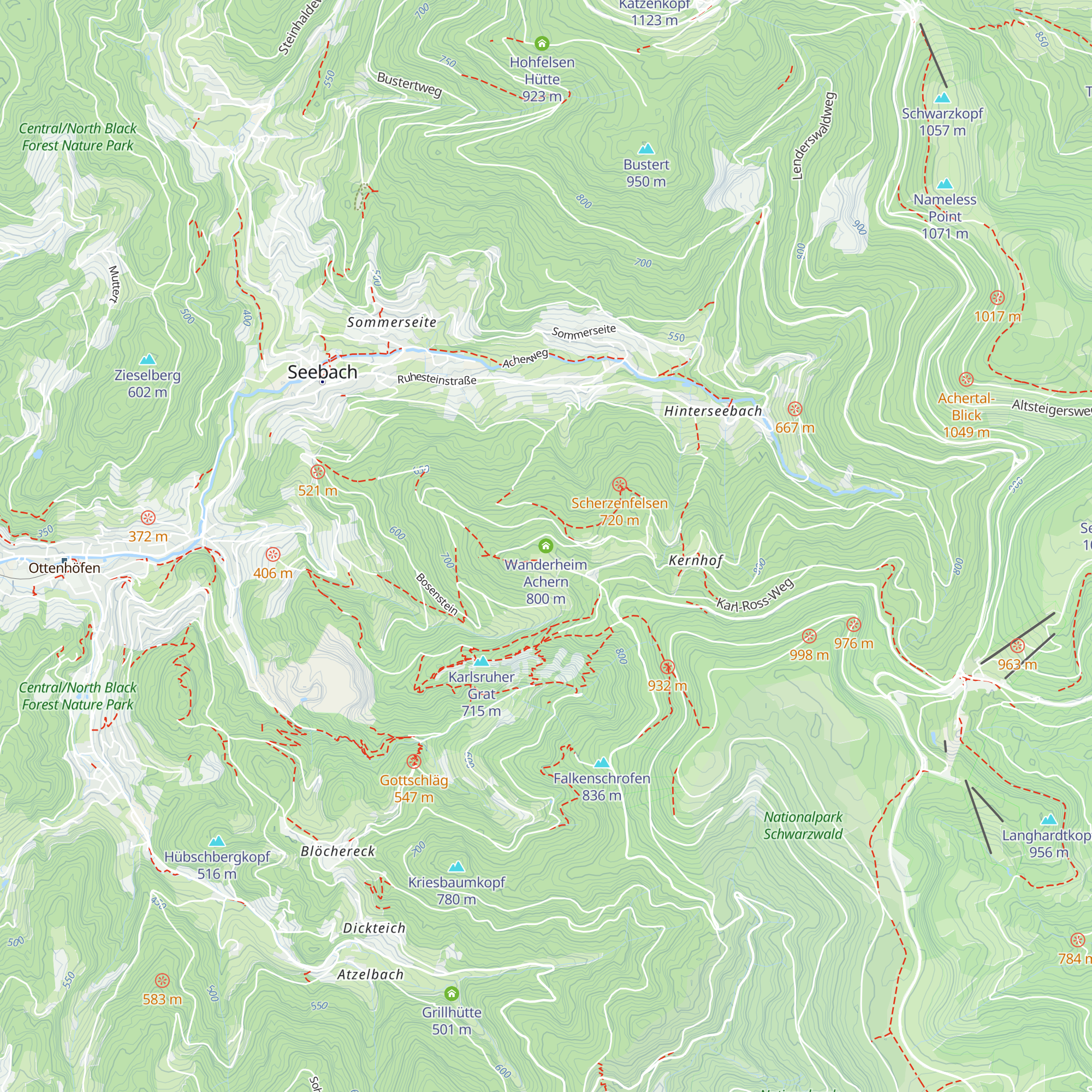 Wanderheim Achern map