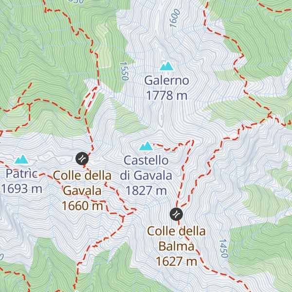Map of Castello di Gavala