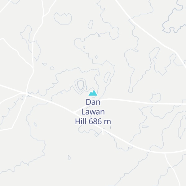Map of Dan Lawan Hill