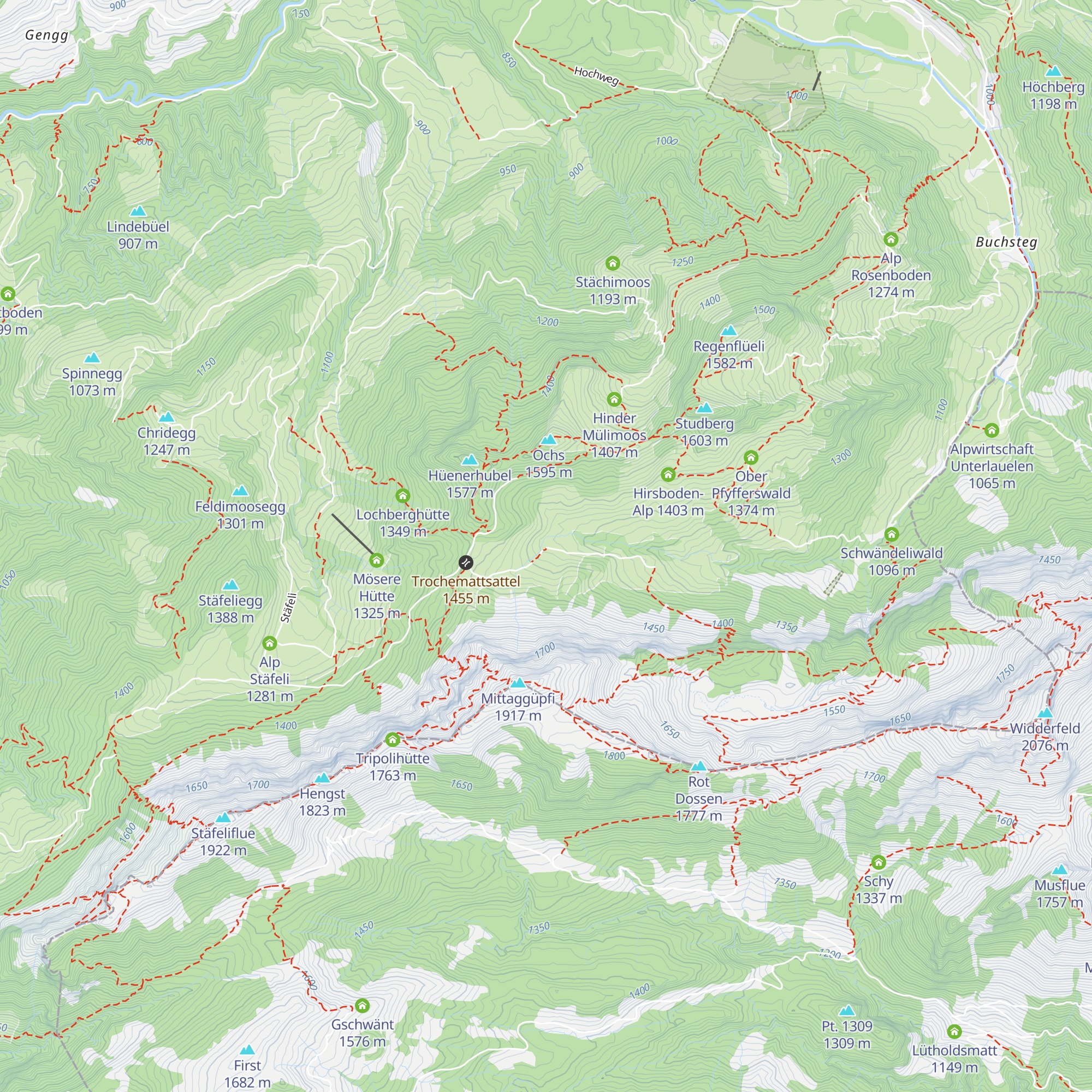Alp Trockenmatt map