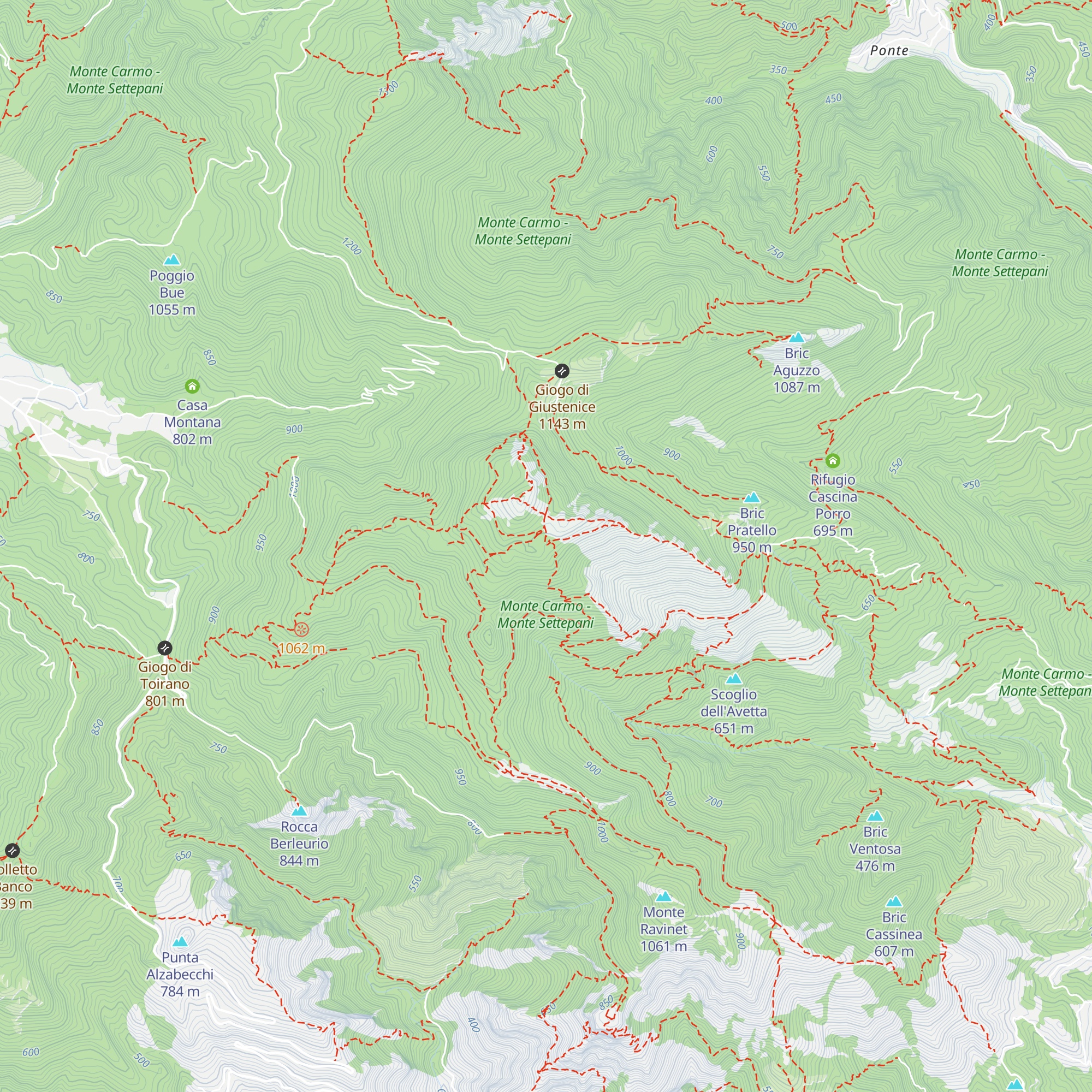 Rifugio Amici del Carmo map