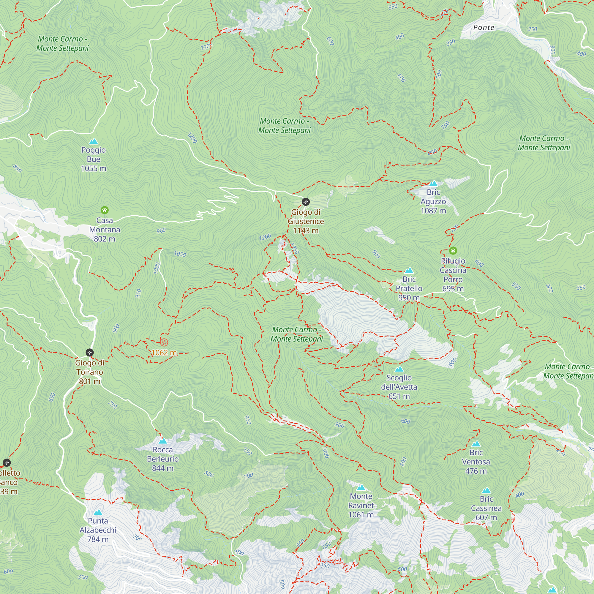 Rifugio Amici del Carmo map