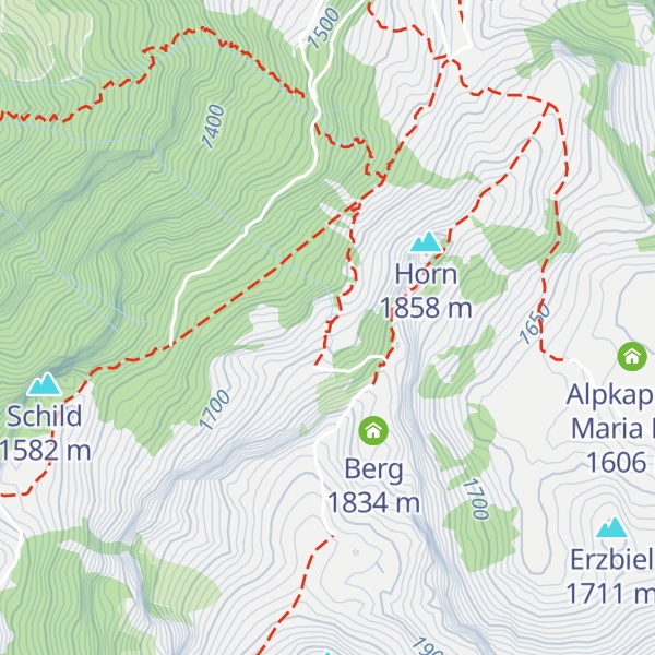 Map of Unterhornalp