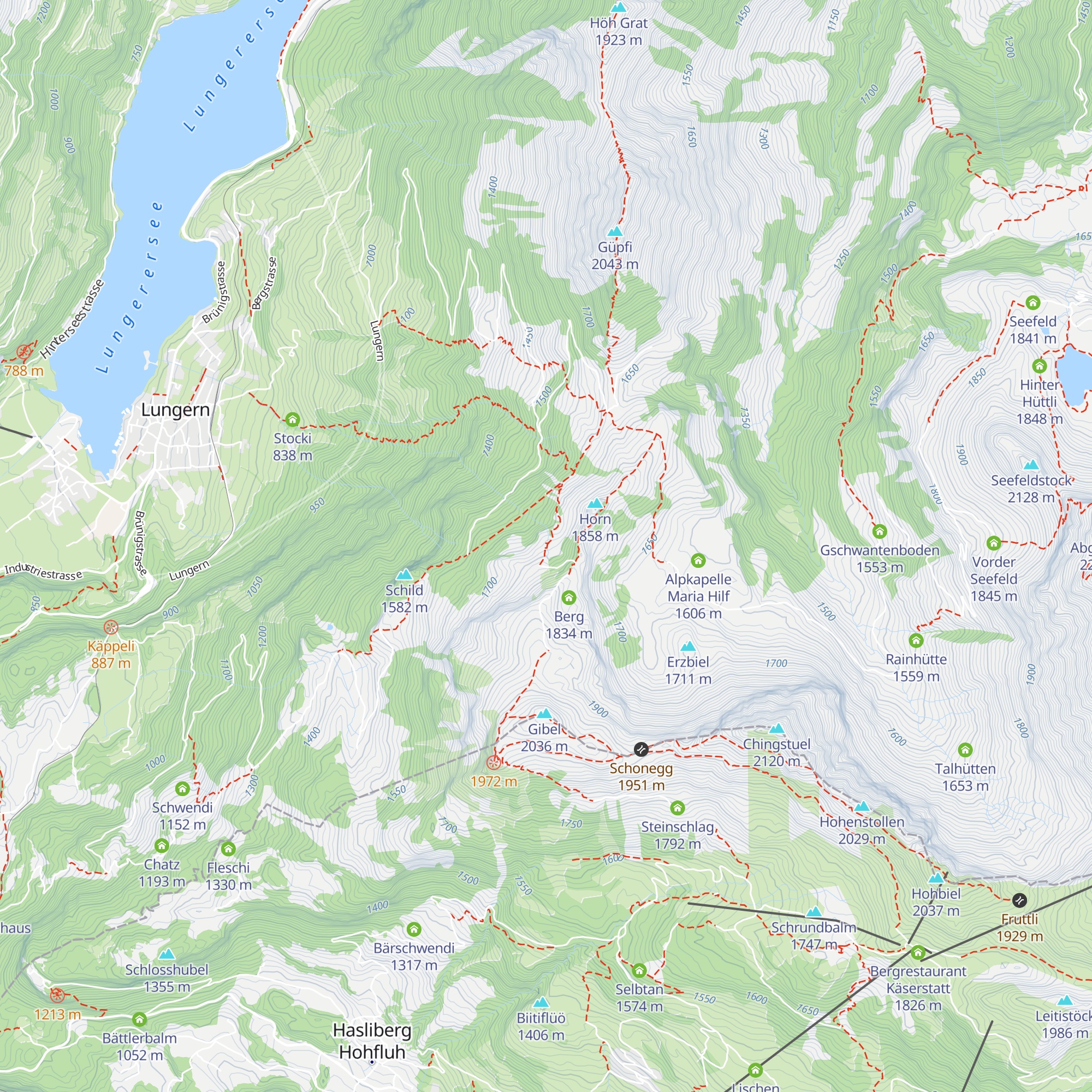 Unterhornalp map