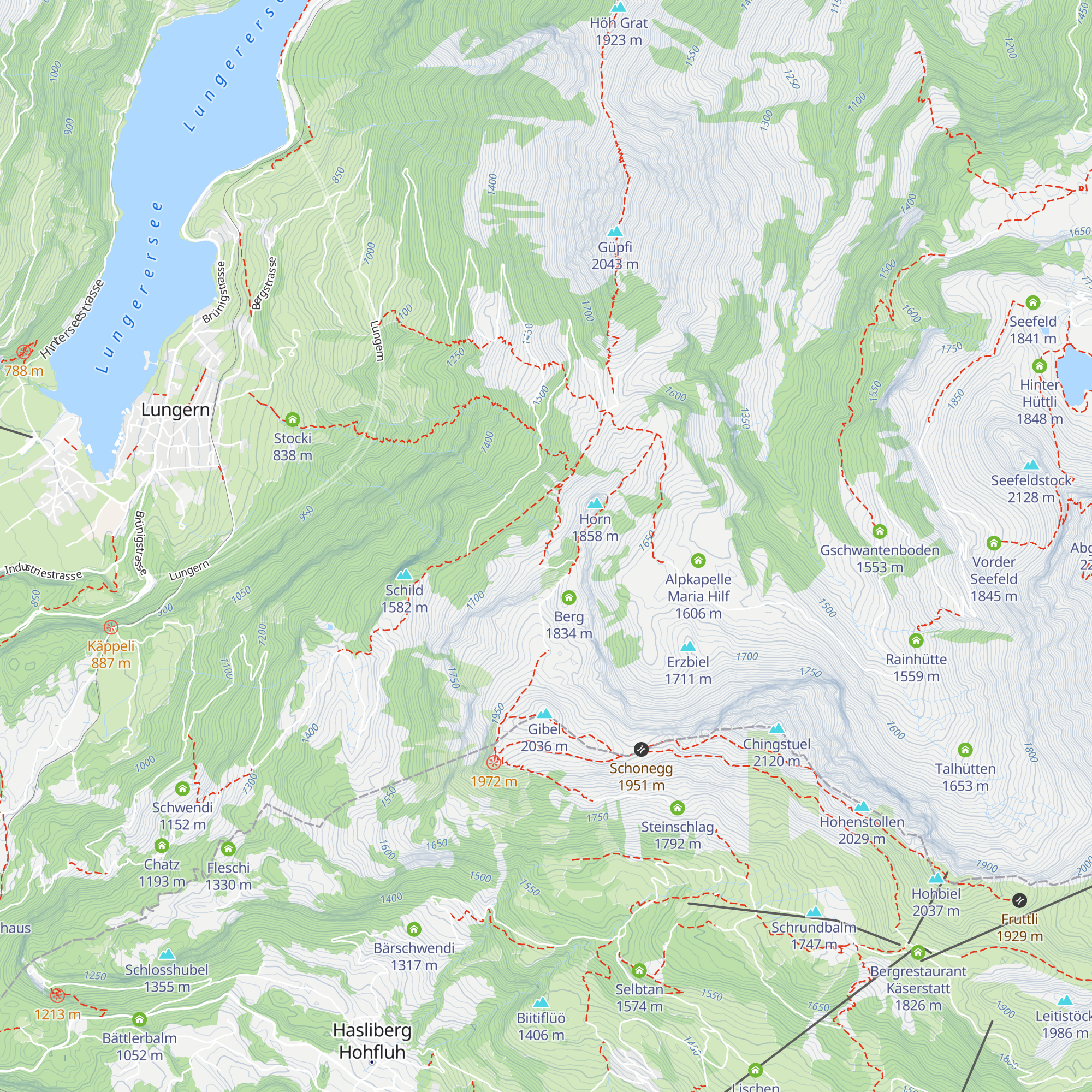 Unterhornalp map