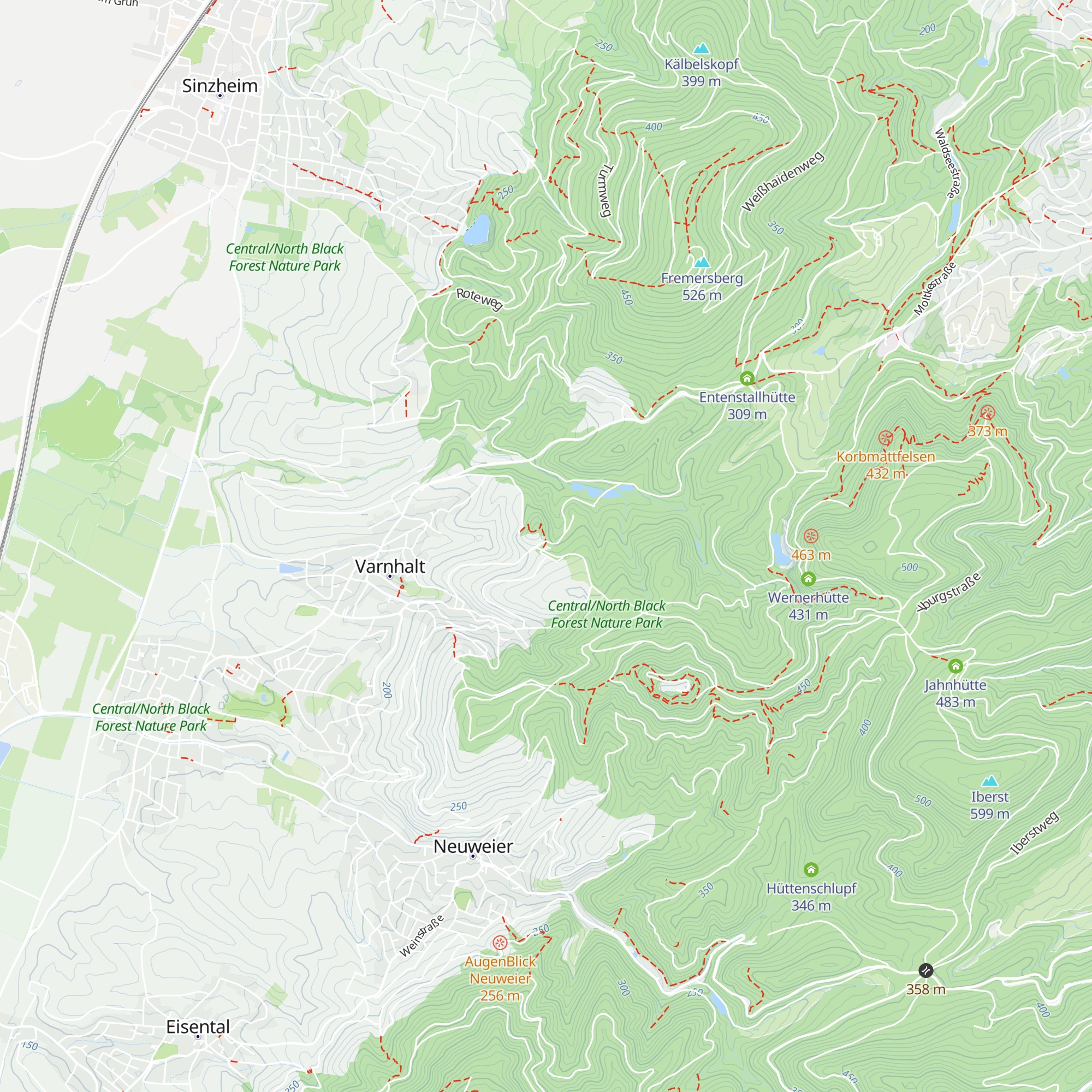 Hütte am Nellele map