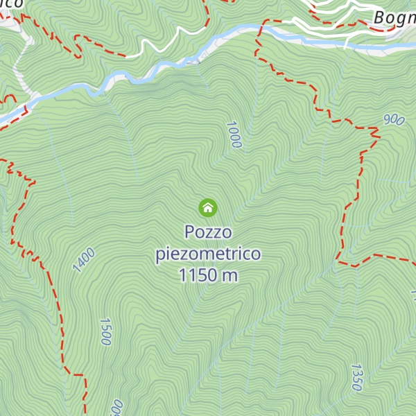 Map of Pozzo piezometrico