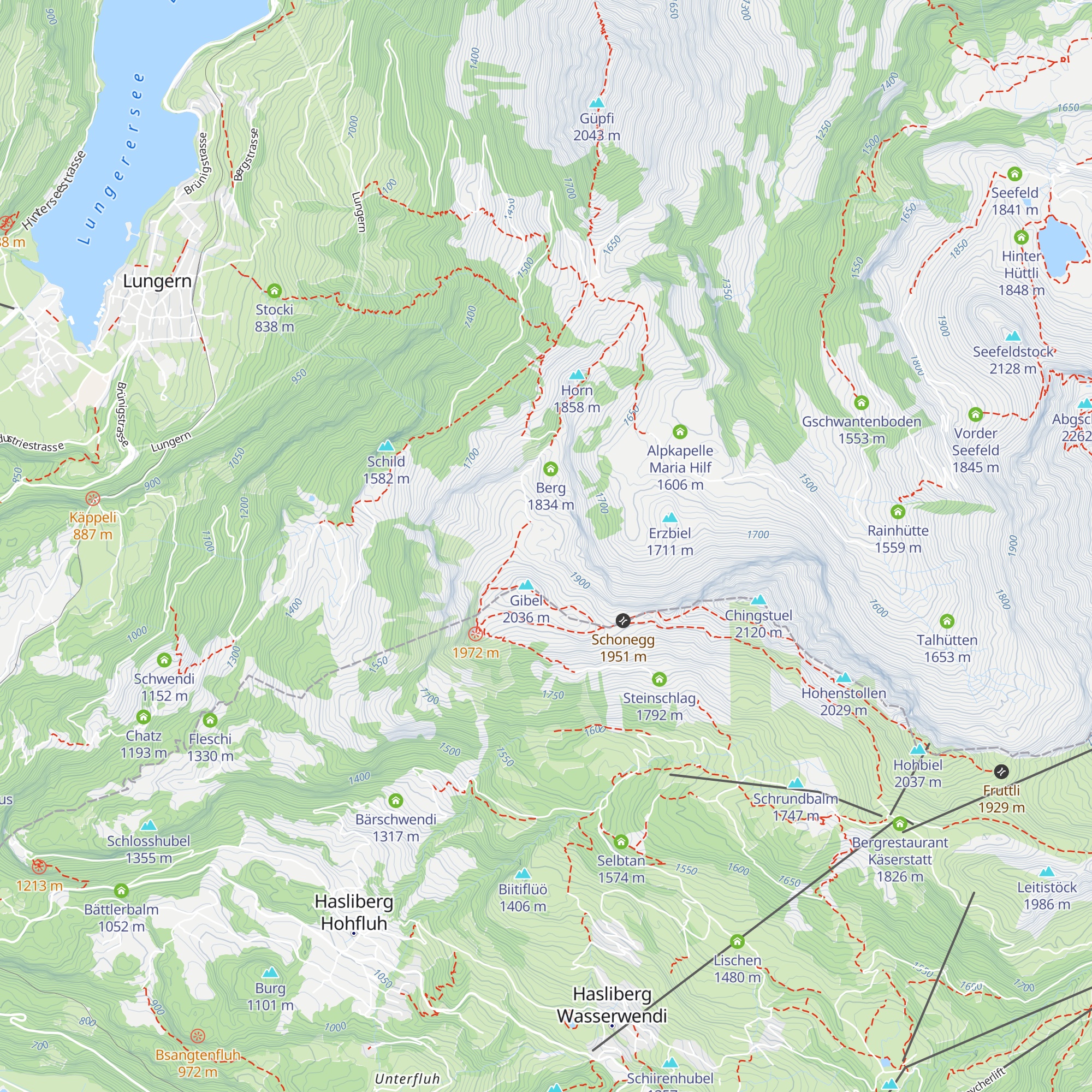 Laucherboden map
