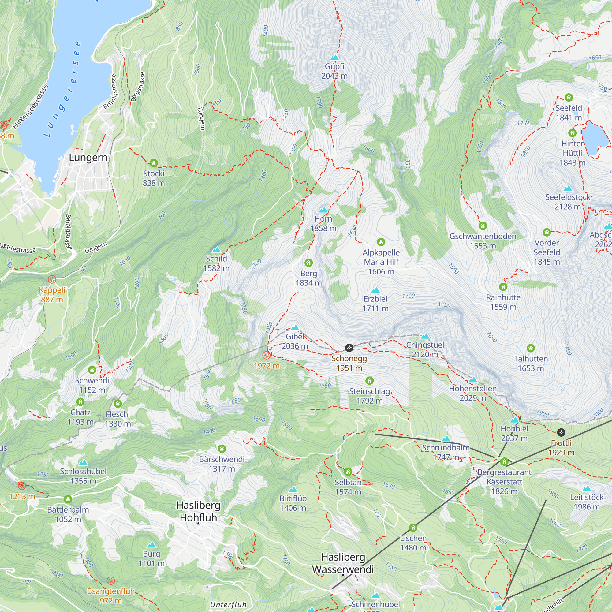 Laucherboden map