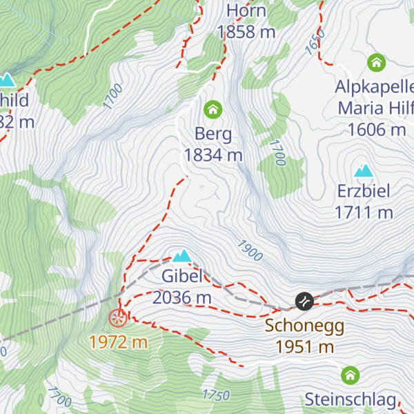 Map of Laucherboden