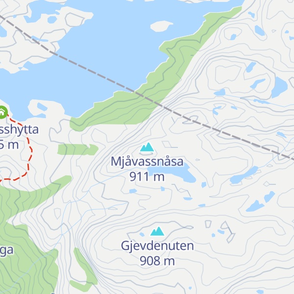 Map of Mjåvassnåsa