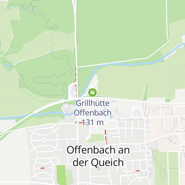 Map of Grillhütte Offenbach