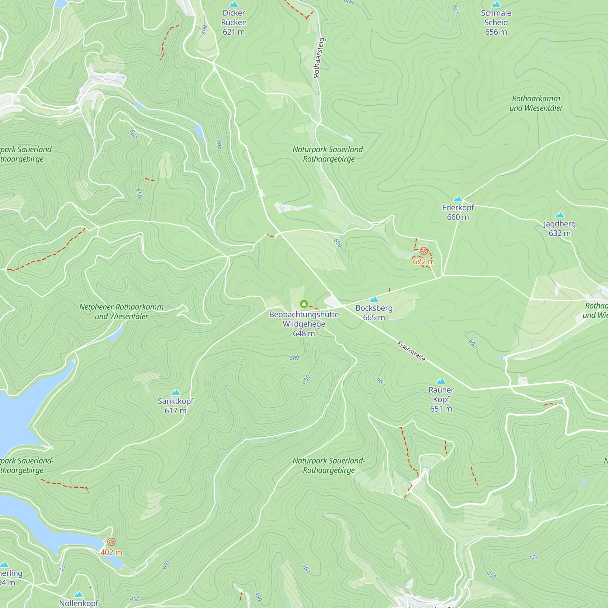 Beobachtungshütte Wildgehege map