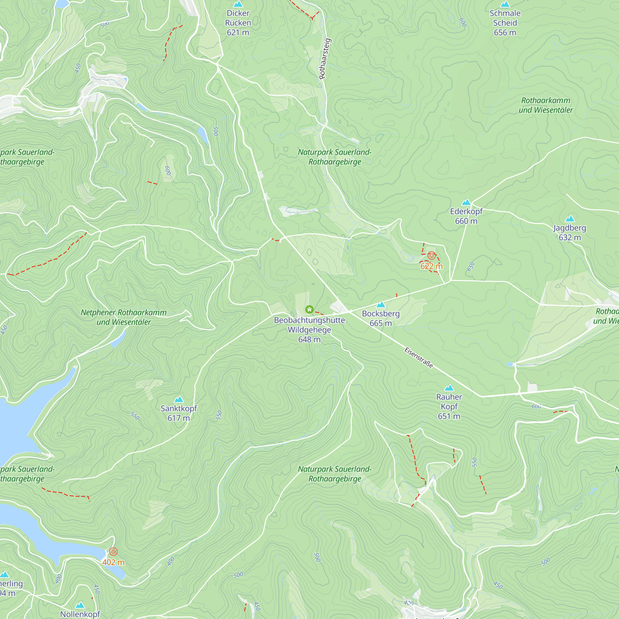 Beobachtungshütte Wildgehege map