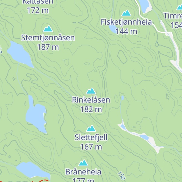 Map of Rinkelåsen