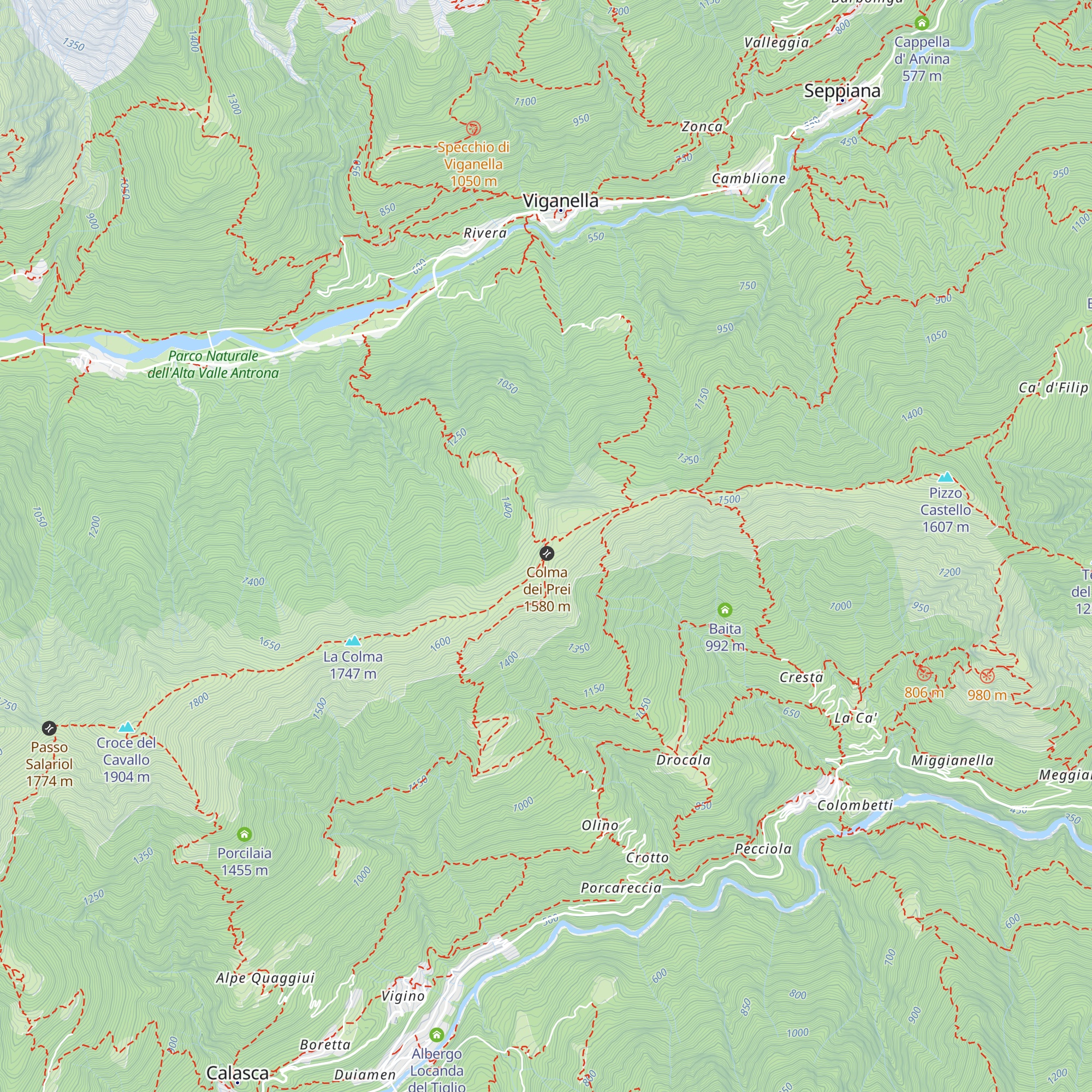 Rifugio Alpe Colma map