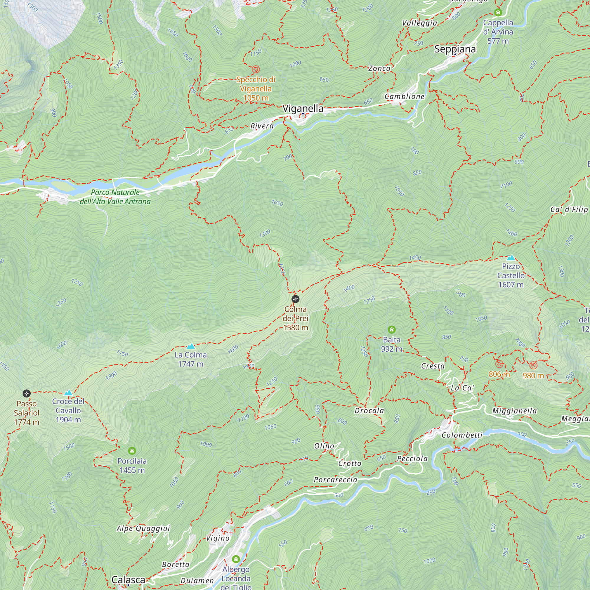 Rifugio Alpe Colma map