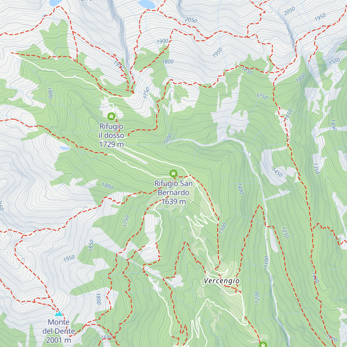 Rifugio San Bernardo map