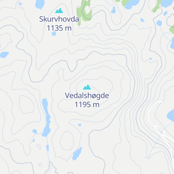 Map of Vedalshøgde