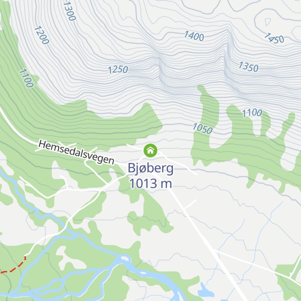 Map of Bjøberg