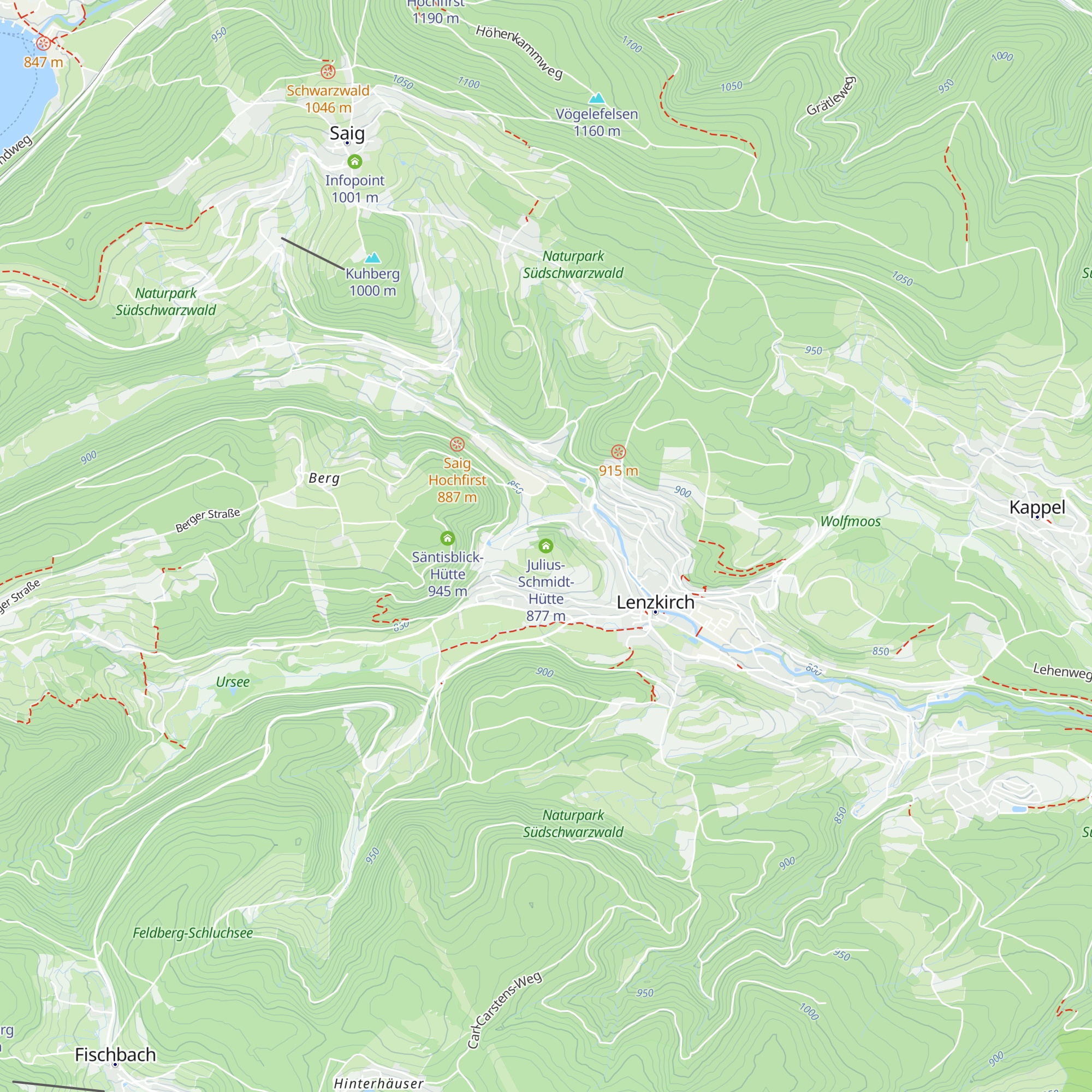 Julius-Schmidt-Hütte map