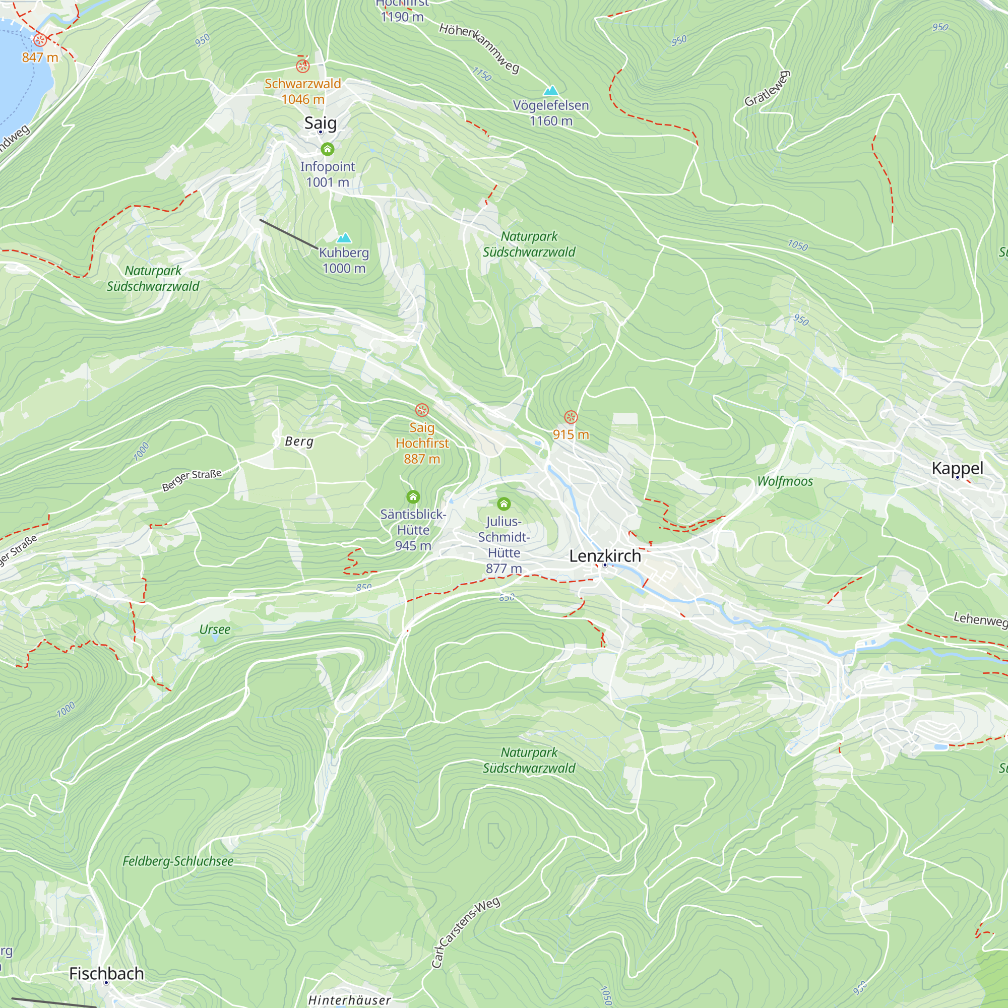 Julius-Schmidt-Hütte map