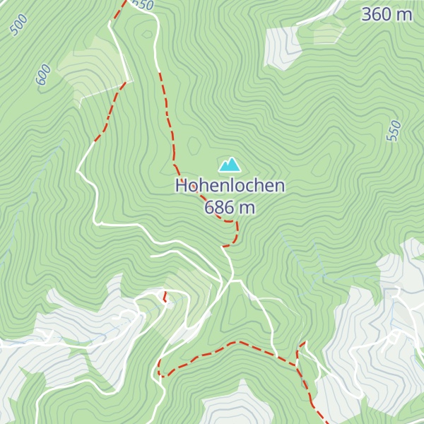 Map of Hohenlochenhütte