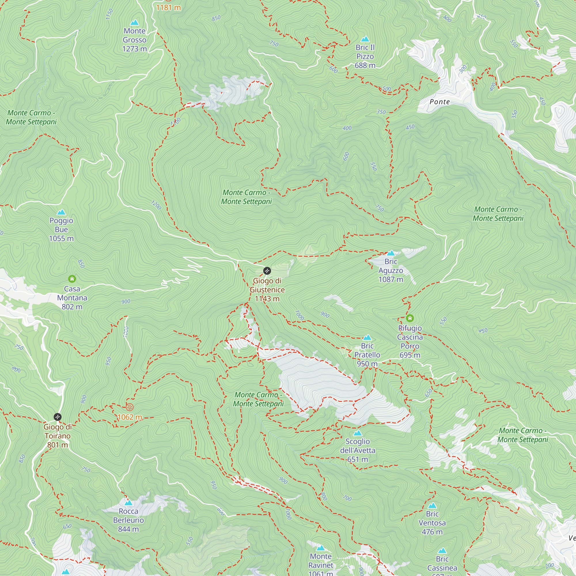 Capanna Cacian map