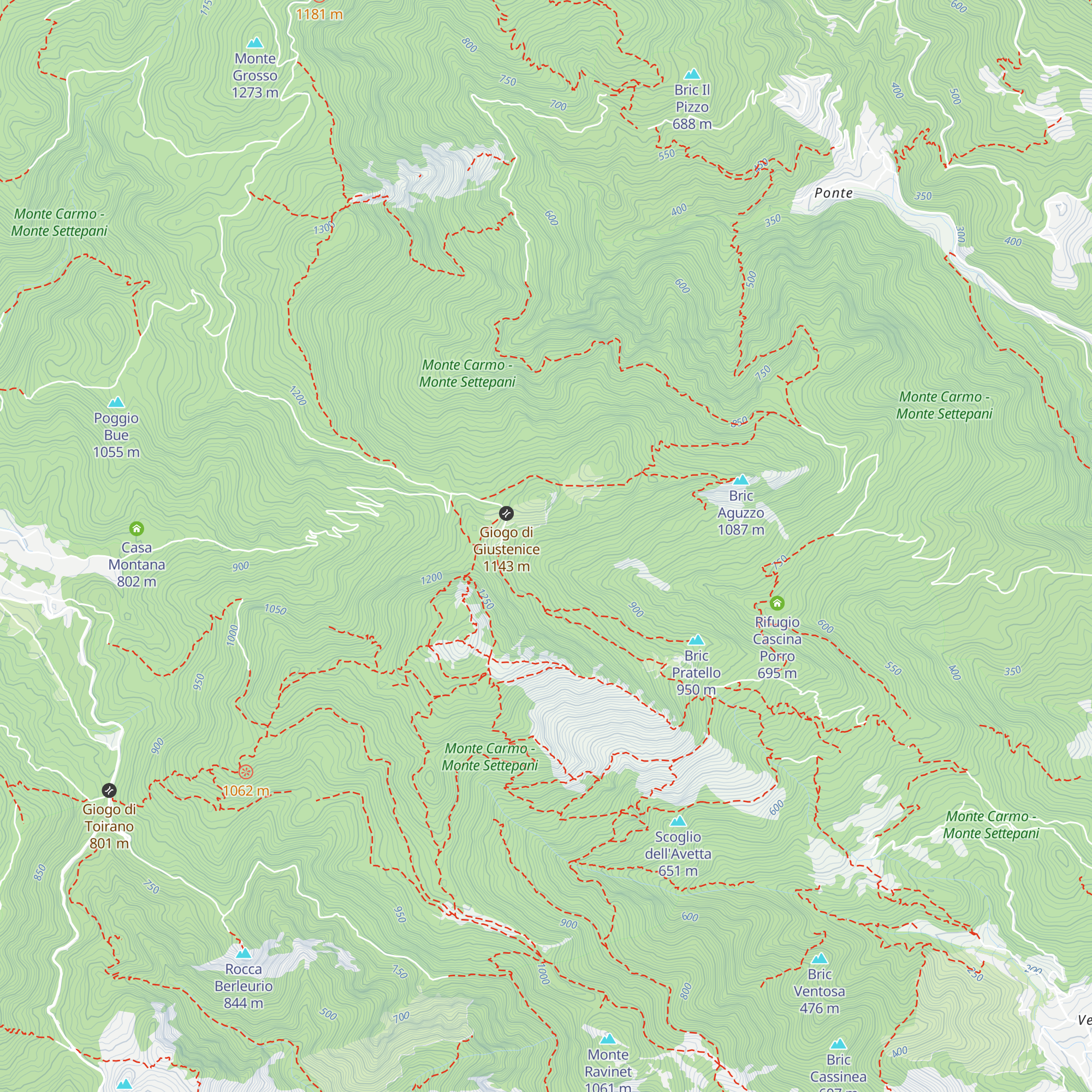 Capanna Cacian map