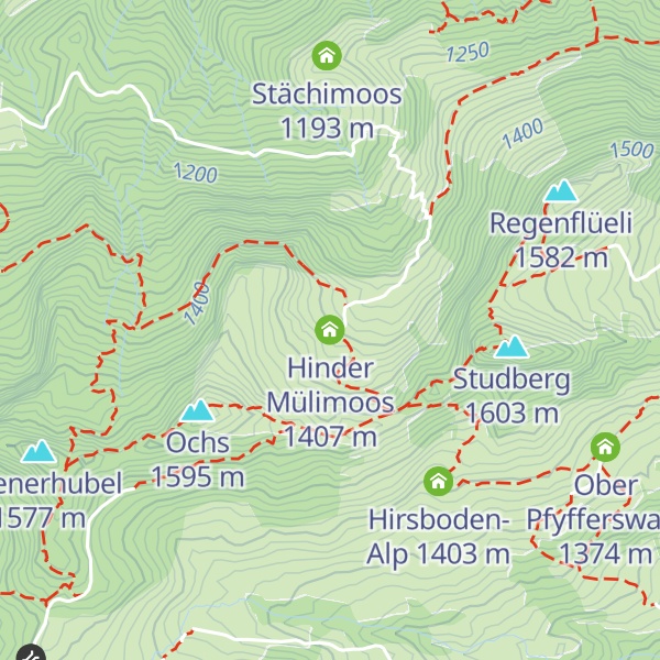 Map of Hinder Mülimoos