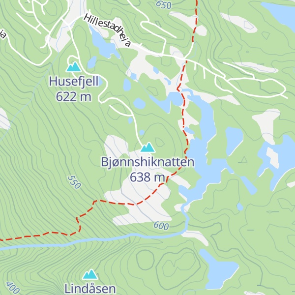 Map of Bjønnshiknatten