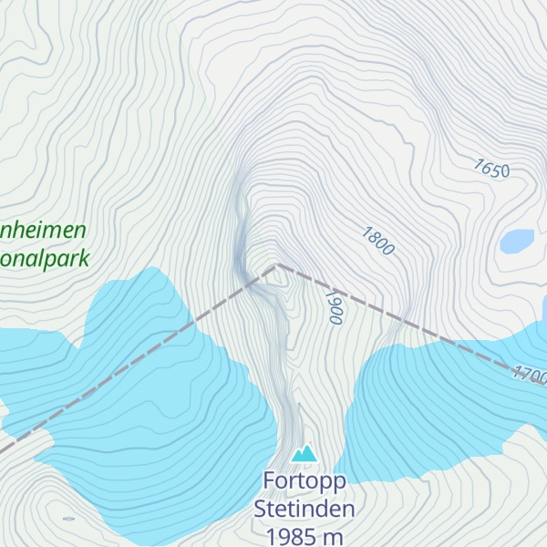 Map of Stetinden