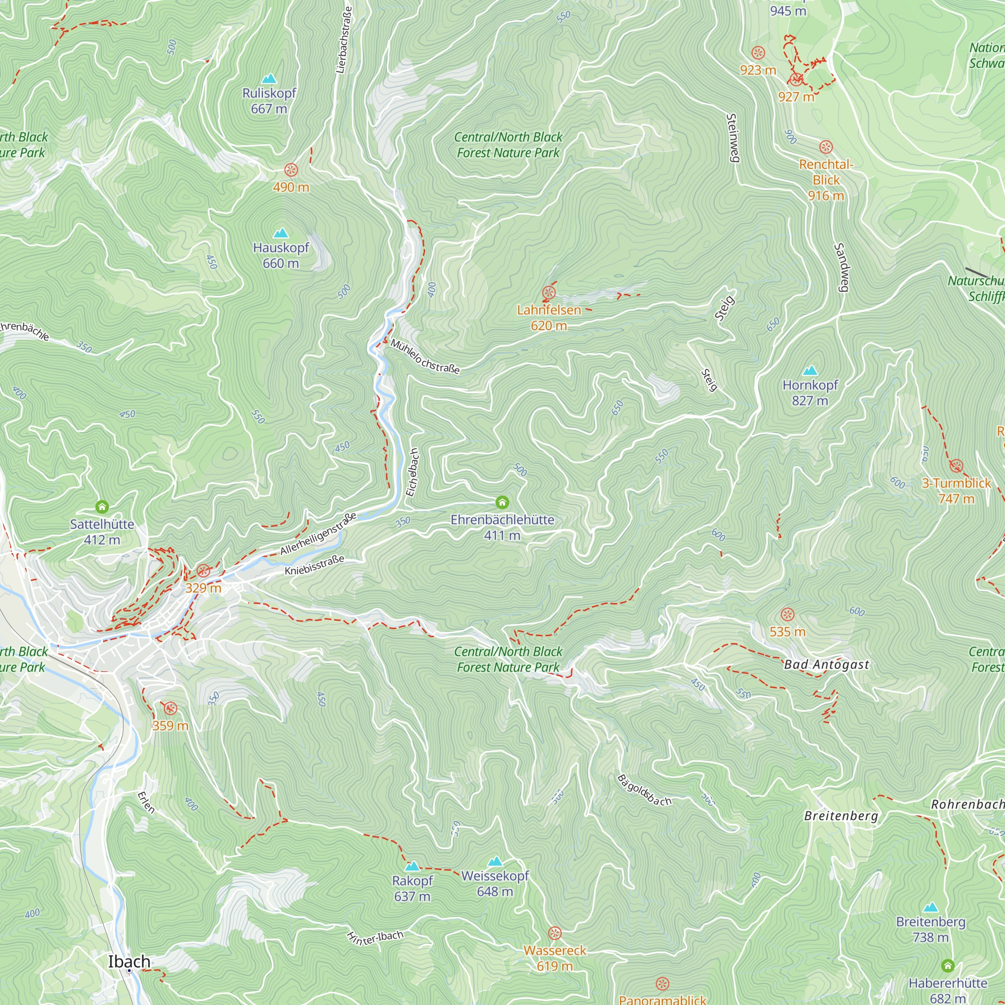 Ehrenbächlehütte map