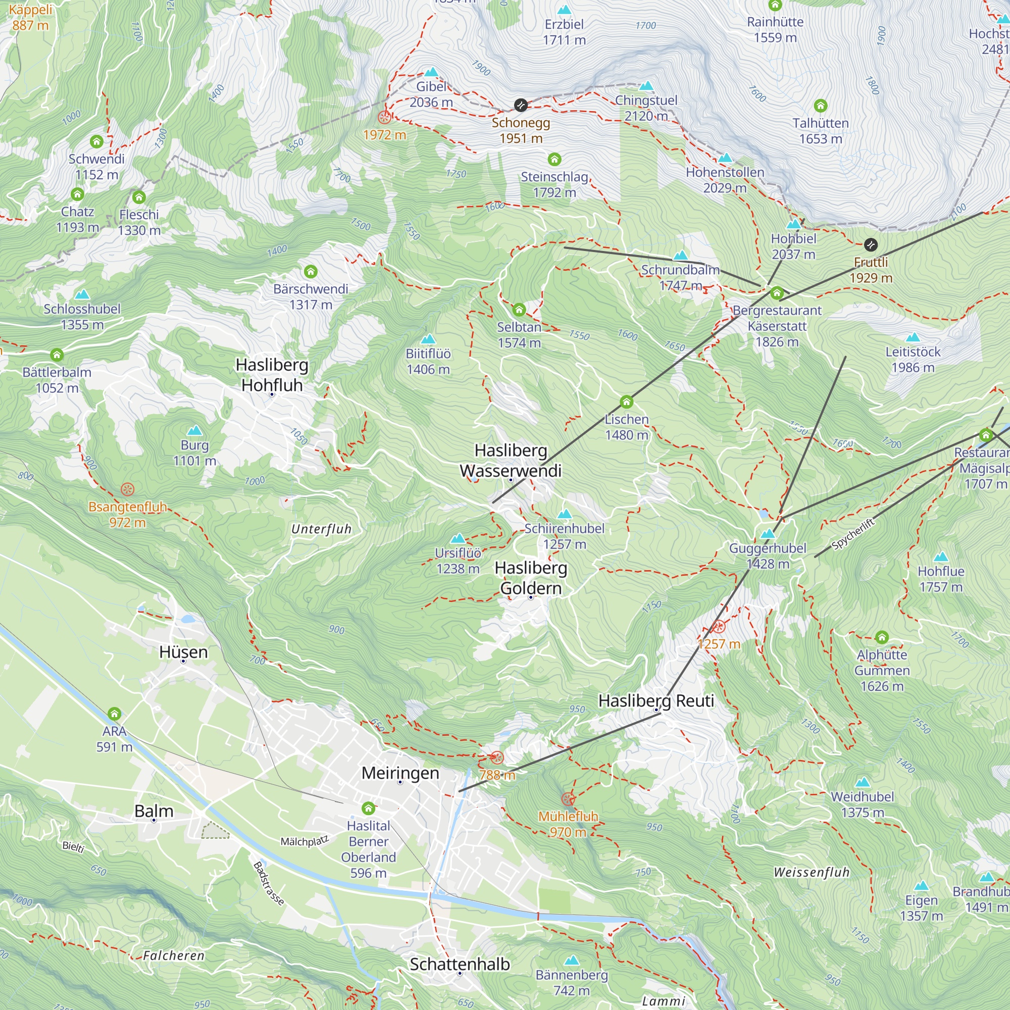 Hippie Mountain map