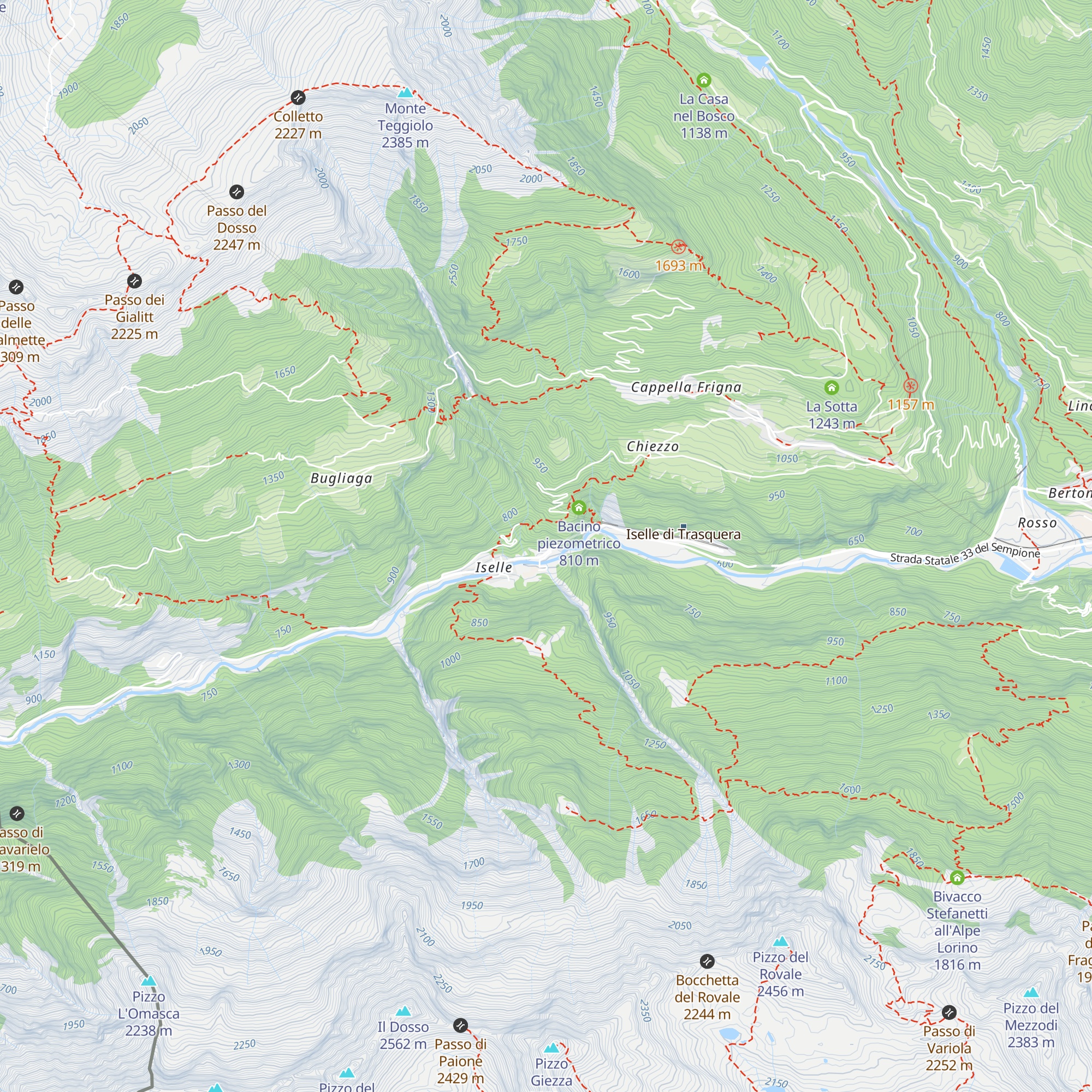 Casa Schiappo Montagna Natura e Relax map