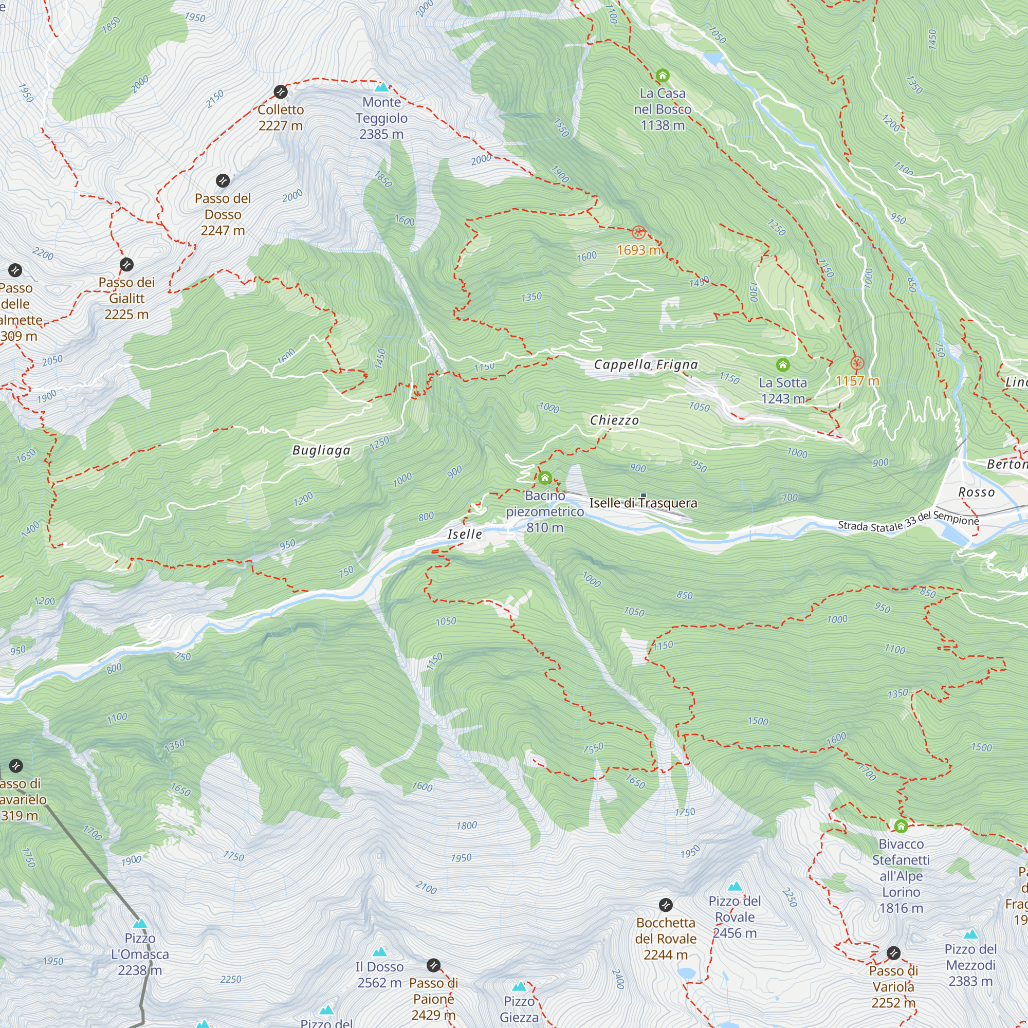 Casa Schiappo Montagna Natura e Relax map