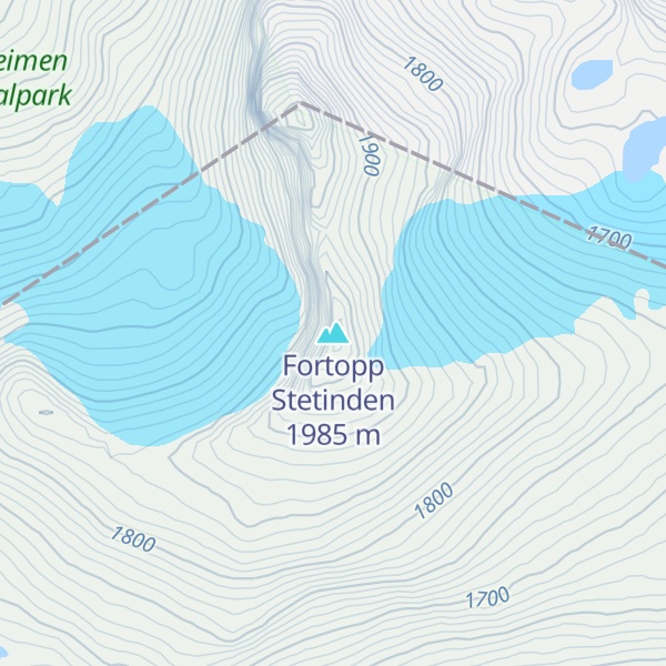 Map of Fortopp Stetinden