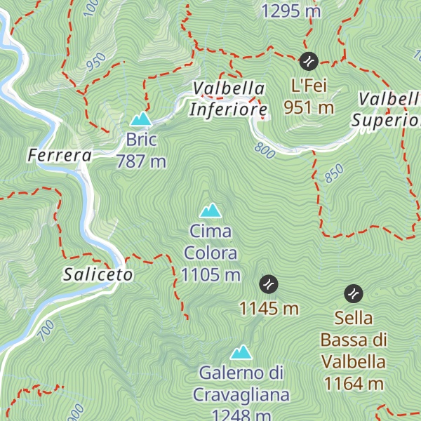Map of Cima Colora