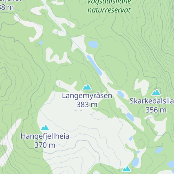 Map of Langemyråsen