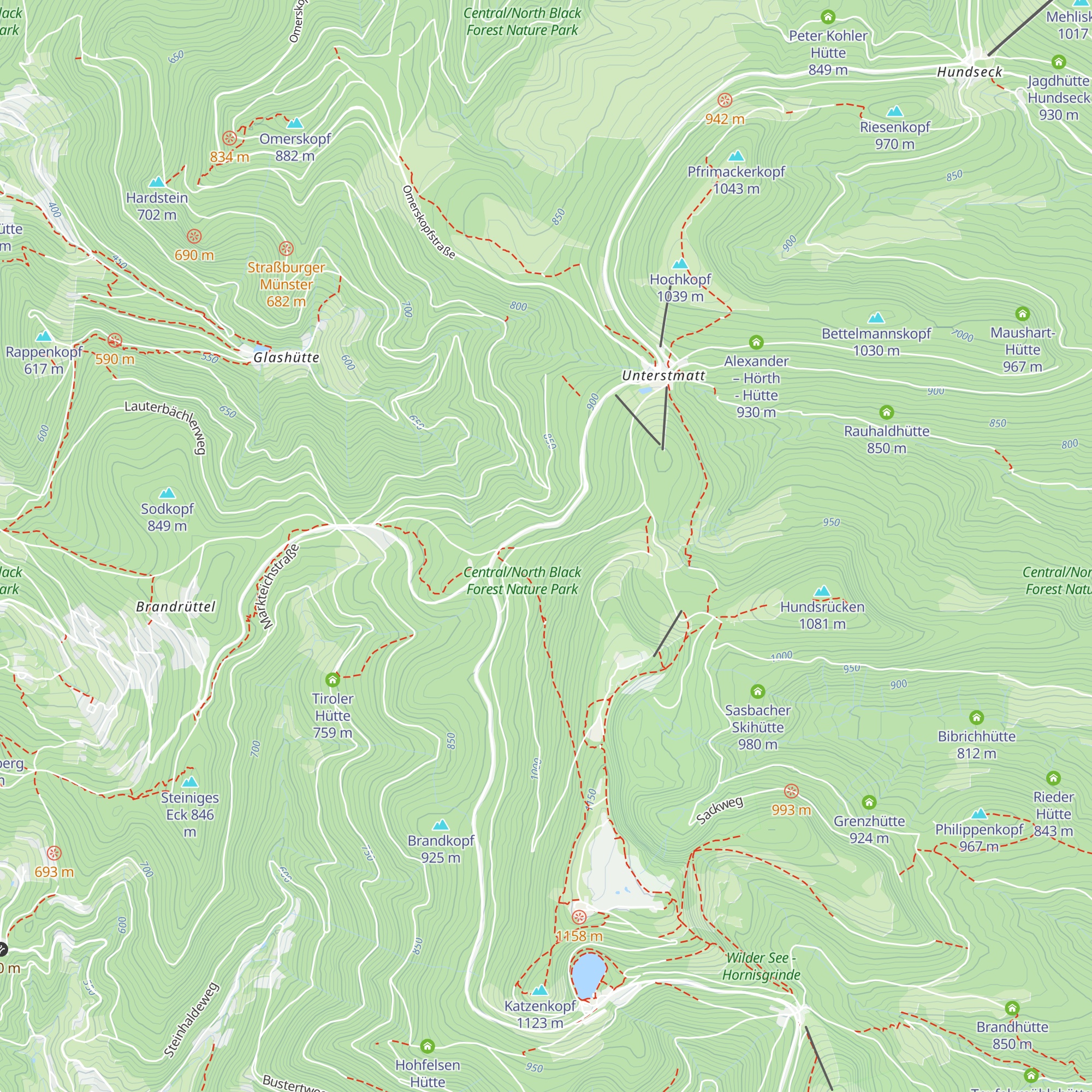 Skihütte Lauf map
