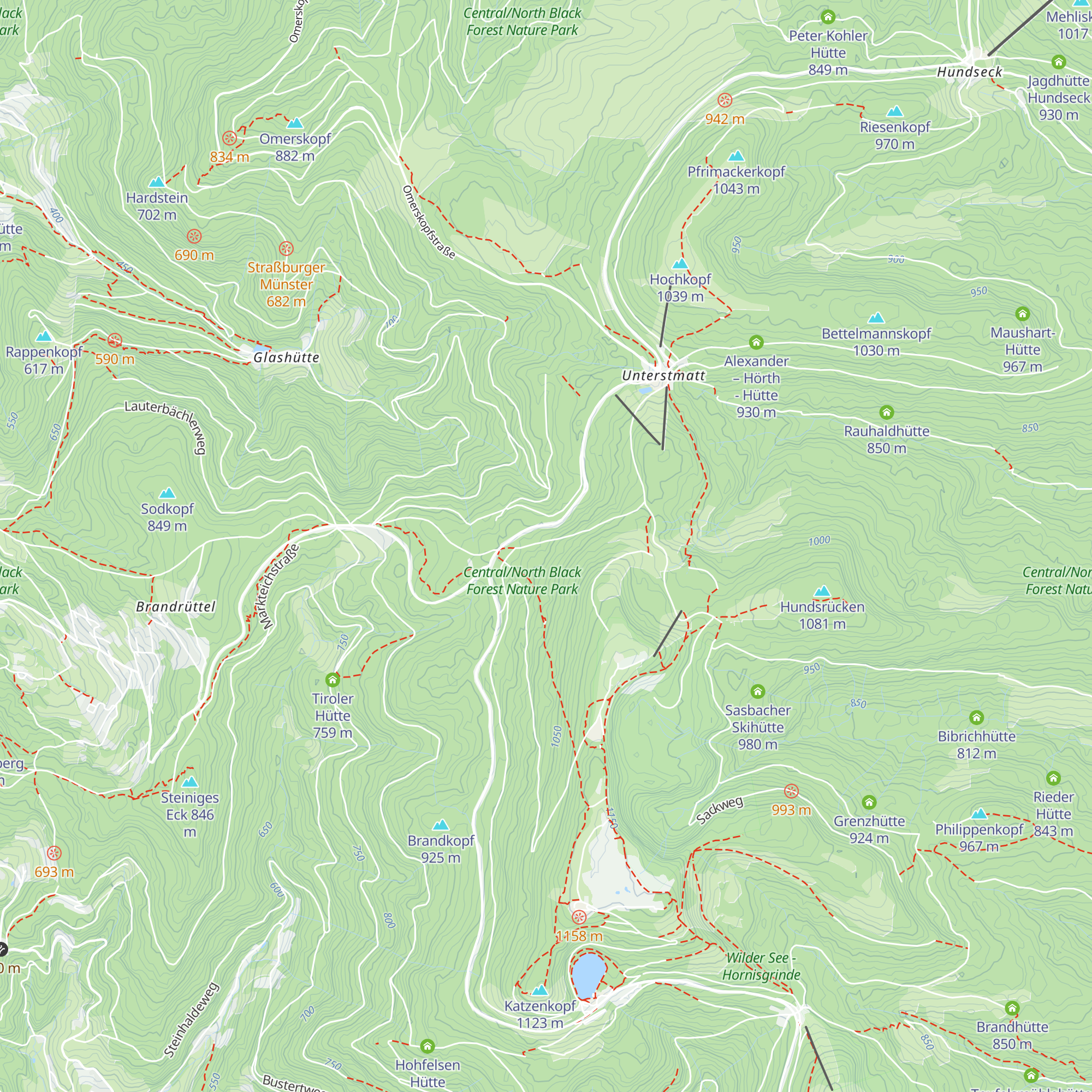 Skihütte Lauf map