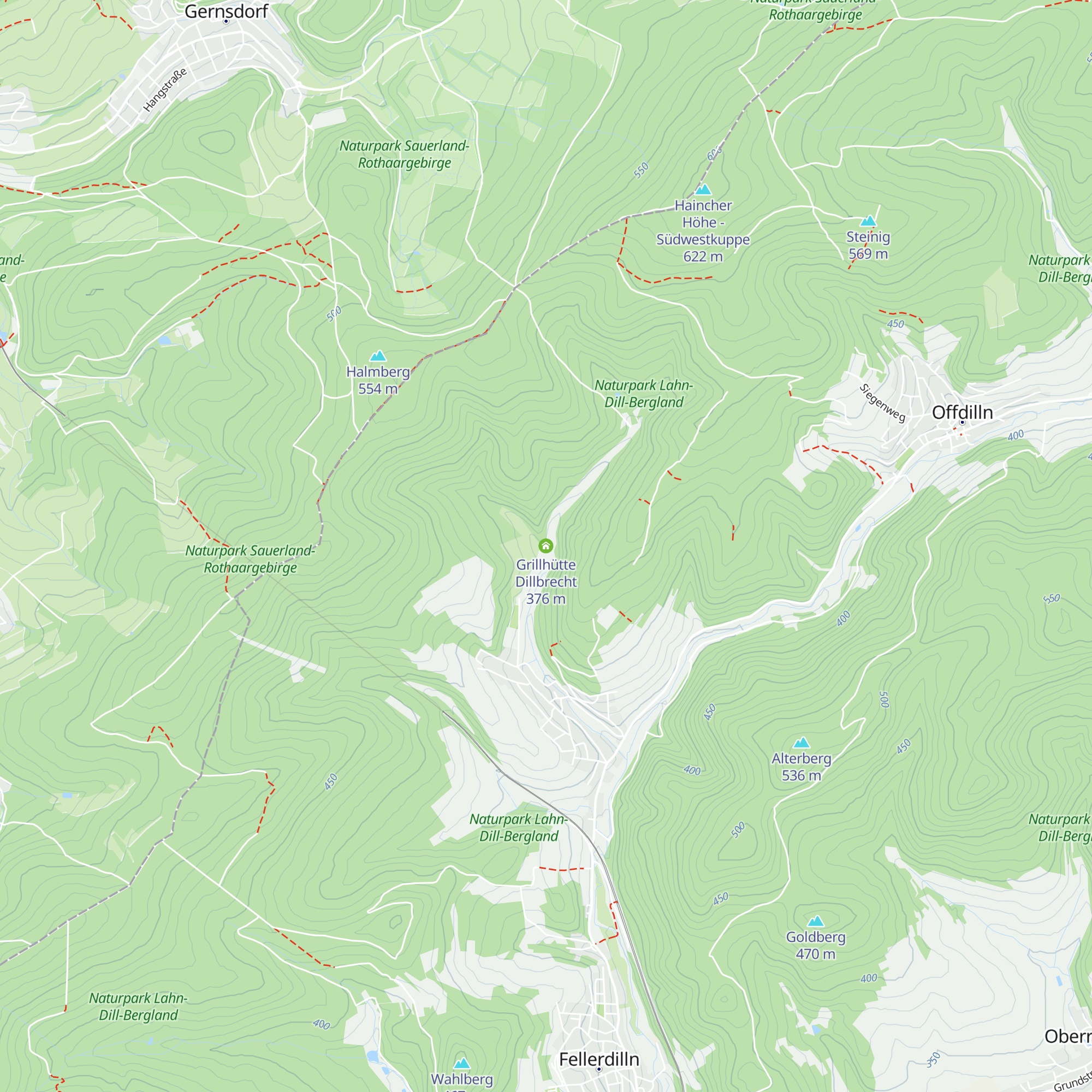 Grillhütte Dillbrecht map