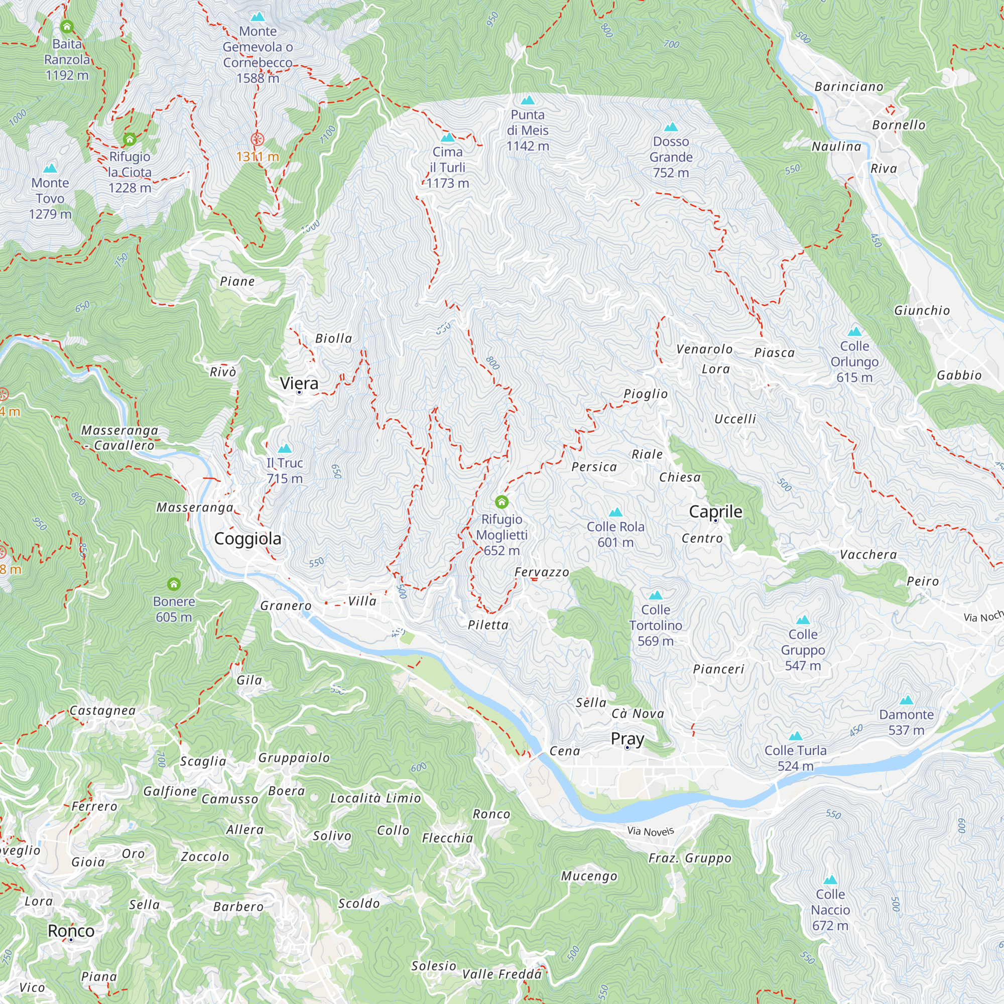 Rifugio Moglietti map
