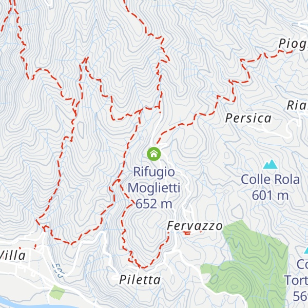 Map of Rifugio Moglietti