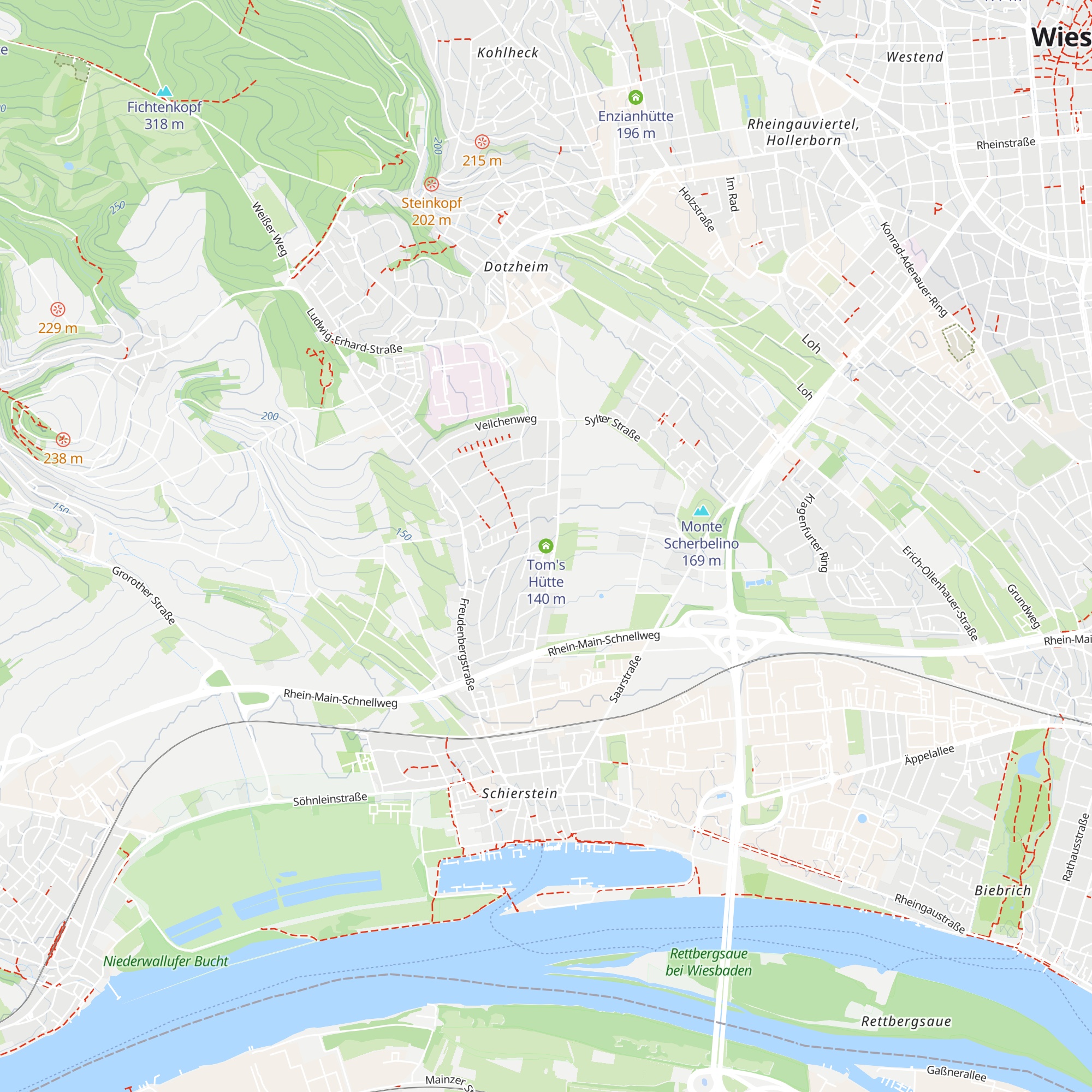 Tom's Hütte map