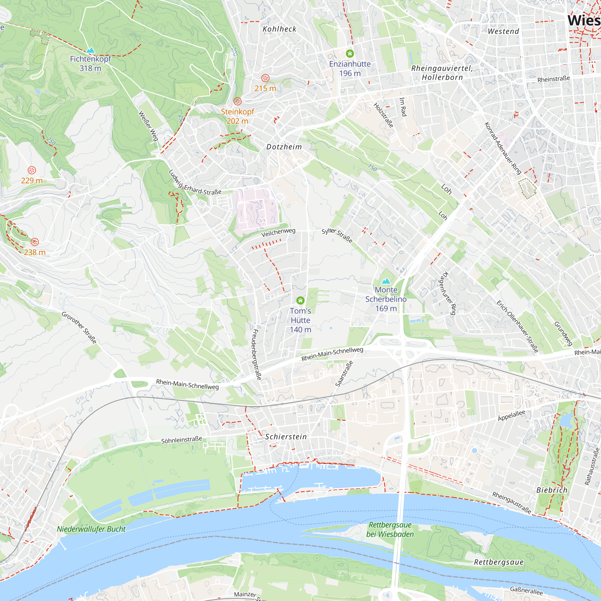 Tom's Hütte map