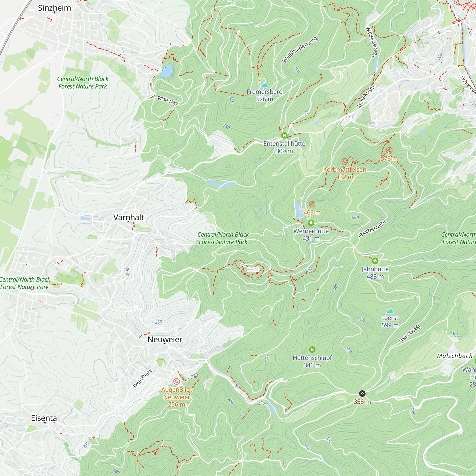 Burggärtle Hütte map